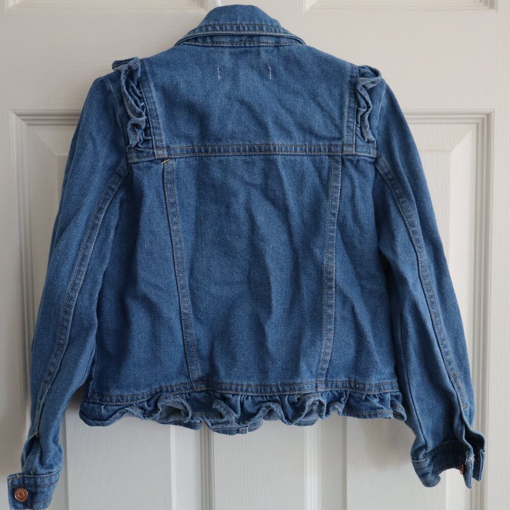 Sincerely Jules Ruffle Denim Jean Jacket - Picture 3 of 3